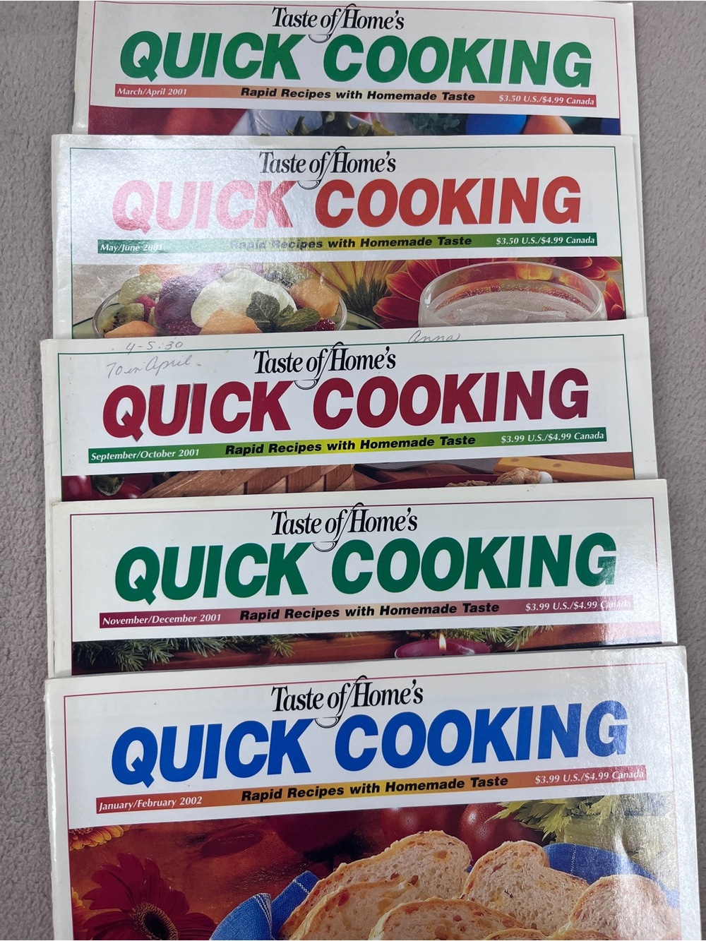 Taste Of Home Quick Cooking magazines